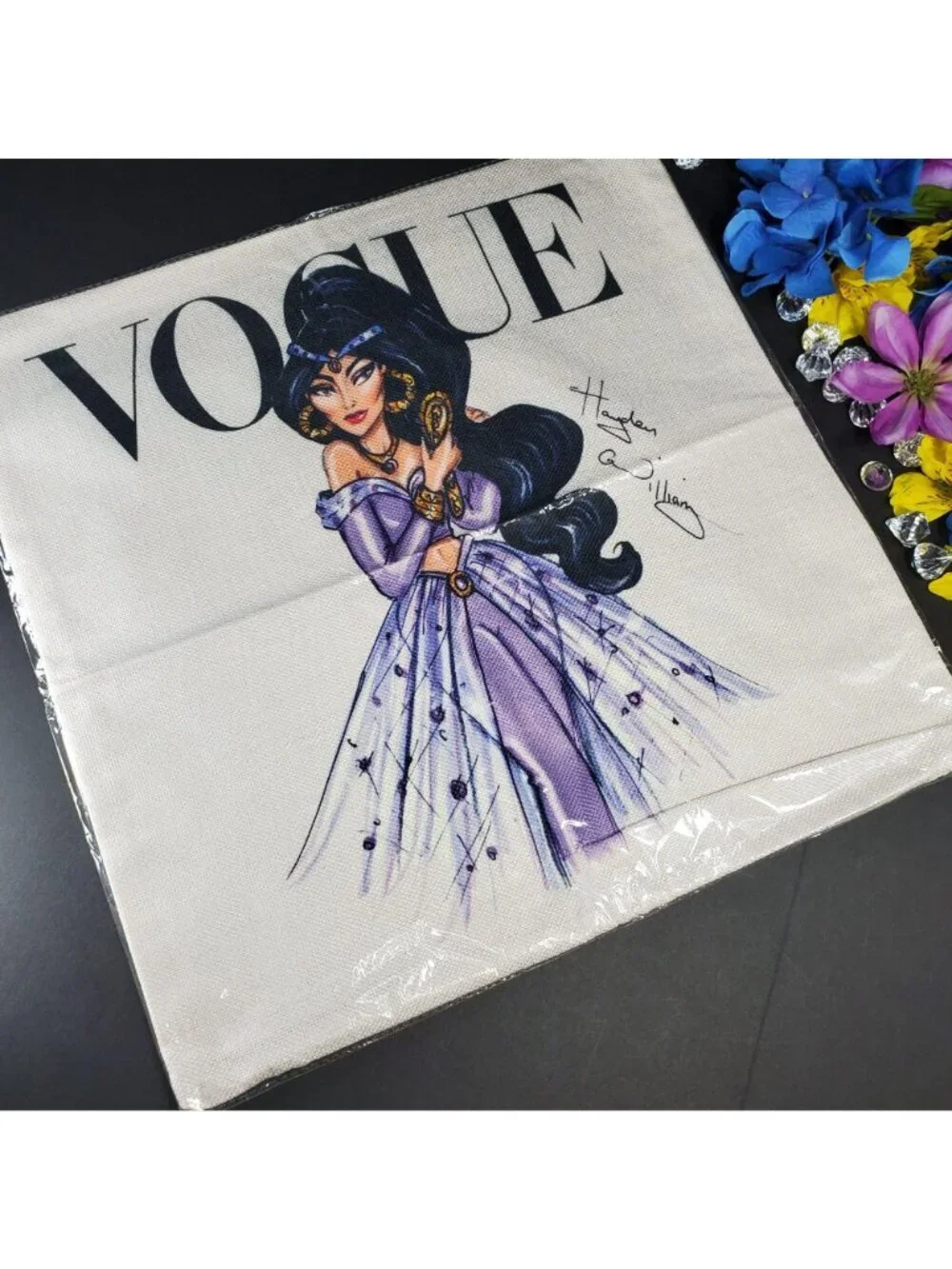 Jasmine Princess Accent Pillowcase Aladdin Throw Pillow Cushion Cover Home Decor